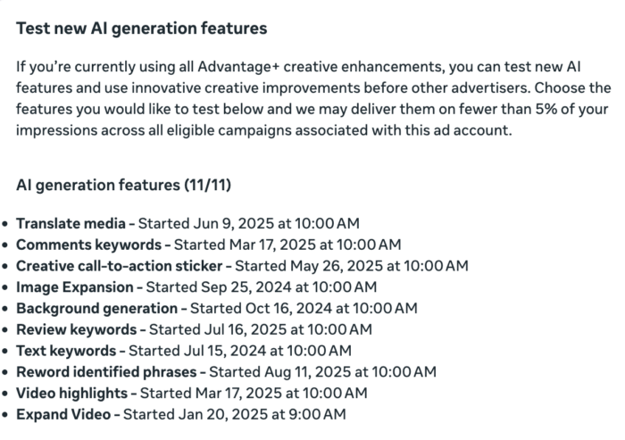 Test New AI Generation Features